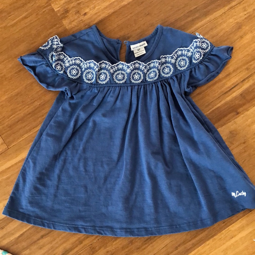 Lucky brand blue top 4T